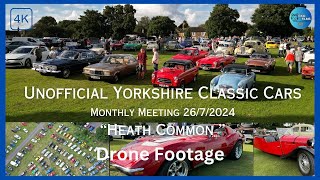 UNOFFICIAL YORKSHIRE CLASSIC CARS MONTHLY MEETING HEATH COMMON 2672024 4K [upl. by Canale]