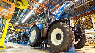 New Holland tractors production  Factories tour [upl. by Nanon]