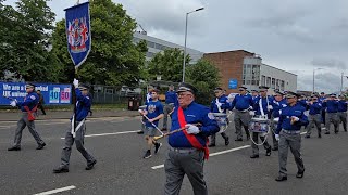 County Grand Orange Lodge of Glasgow juvenile fun day paradePartick Protestant boys flute band 2024 [upl. by Mansfield]