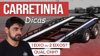 Carretinha REBOQUE  Dicas de segurança e qual escolher 1 ou 2 eixos [upl. by Sublett]