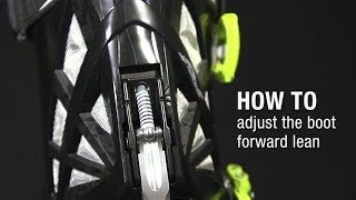 HOW TO Adjust the boot forward lean  MAESTRALE RS [upl. by Lenahc]