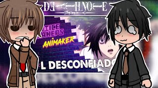 Death Note React L desconfiado FazedoresdeVozes gacha life [upl. by Arabela]