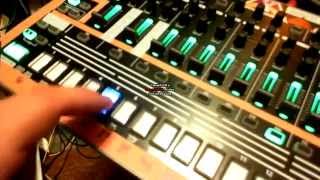 Roland AIRA TR8 midi triggering  sequencing Kawai R100 [upl. by Lamee]