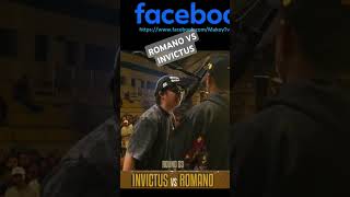 INVICTUS VS ROMANO fliptopshort fliptopshorts fliptop fliptopbattle [upl. by Rednaxela]