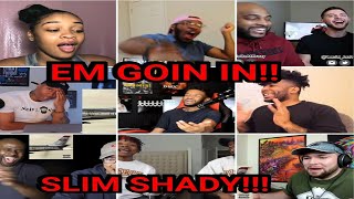 Reactors Reacting To Eminem The Ringer KAMIKAZE ALBUM REACTION COMPILATION [upl. by Brig]