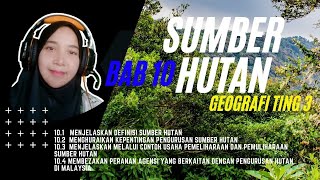 BAB 10  Sumber Hutan Geografi Tingkatan 3 [upl. by Yrram]