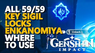 All Enkanomiya Key Sigil Locks Seals Genshin Impact [upl. by Normac]