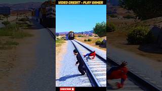 GTA V  Train এক্সিডেন্ট এ আমার বন্ধু মারা গেলো 😭 shorts rajeshgaming trending kartoon [upl. by Eimam]