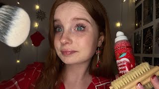 ASMR Girl Who’s Obsessed With You Gets You Ready For A Christmas Party 🎅🏼 [upl. by Sabra812]