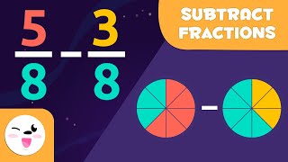 Learn to Subtract Fractions With the Same Denominator  Math for Kids [upl. by Pearlstein289]