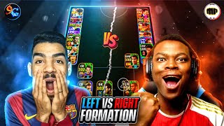 LEFT vs RIGHT SIDE FORMATION 🤣🤣  9AL GAMES x MACKIE PES HD [upl. by Dnalon905]