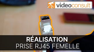 Tutoriel  réaliser et sertir une prise RJ45 femelle Schéma B  Norme T568B [upl. by Lirrehs124]