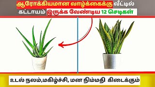 இந்த 12 செடிகள் வீட்டில் வளர்த்தால் ஏற்படும் மாற்றங்கள்  Healthy Plants for Life [upl. by Llenrep222]