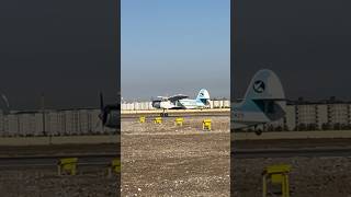 Humo air Antonov AN2 Take off from Fergana Int’l airport shorts [upl. by Sale]