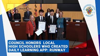 Runway – Daily Learning App Creators Receive Council Proclamation [upl. by Baynebridge]