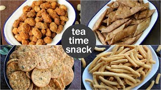 4 easy tea times snacks recipe  quick evening snacks recipes  light evening snacks [upl. by Enelyk]