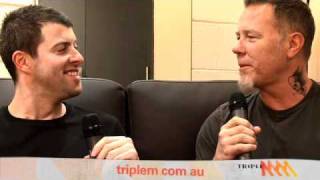 James Hetfield Slams Axls 2010 Rider  Triple M [upl. by Arahset]