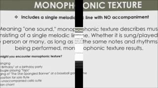 Monophonic and Polyphonic Music Examples [upl. by Kreager]