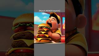 Russell Eats the Most Special Hamburger🍔😋 Ai Edition shorts funny memes [upl. by Gusta]