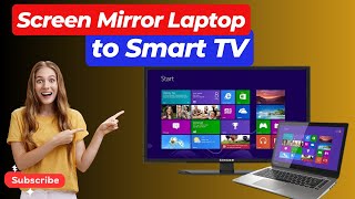 How to Screen Mirror Laptop to Smart TV  Screen Mirror Mac to Smart TV [upl. by Ahsyekal]