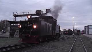 99 4652 und Lok 33 im Bahnhof Klostermannsfeld  Benndorf [upl. by Kcirnek]