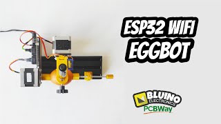 ESP32 Wifi Eggbot  Drawing Robot Plotter Pen [upl. by Tletski292]