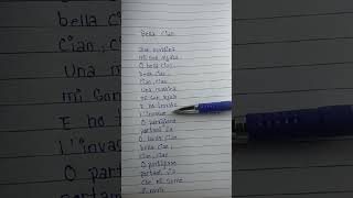 Bella ciao lyrics in english [upl. by Niela]