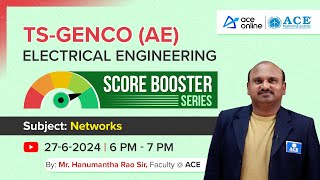 TS GENCOAE Electrical Engineering  Networks Score Booster Series by Mr Hanumantha Rao Sir [upl. by Nnaacissej]