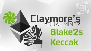 Claymores Miner DUAL Mining ETH  Blake2S amp Keccak Algorithm Guide [upl. by Yorgerg]