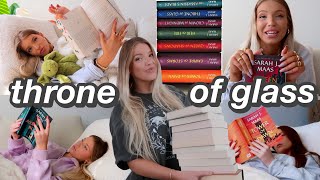 reading Throne of Glass for the 1st time amp honest review no spoiler fantasy reading vlog Booktube [upl. by Issor]