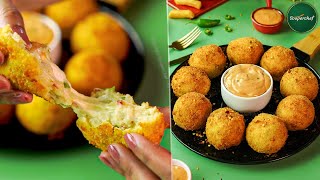 Potato Cheese Balls  Cheese Potato Balls Recipe  Crispy Potato Snacks [upl. by Anod229]