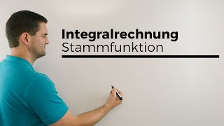 Integralrechnung Stammfunktion Antiableitung Ableitung umkehren  Mathe by Daniel Jung [upl. by Layod]