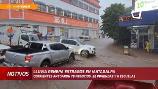 78 negocios y 25 viviendas afectadas por las lluvias de este lunes en Matagalpa [upl. by Nnaes623]