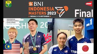 2023 BNI Indonesia Masters Final XD Roy King YAPValeree SIOW vs Hiroki NISHIAkari SATO [upl. by Nnylanna353]