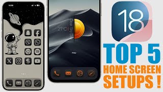 Top 5  iOS 18 Home Screen Setups HOW TO Make Them [upl. by Stock473]