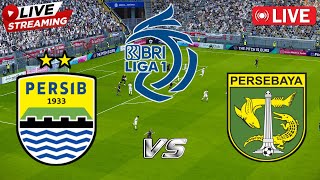 🔴LIVE  PERSIB VS PERSEBAYA  BIG MATCH BRI LIGA 1  PERTANDINGAN HARI INI SIMULATIONREACTION [upl. by Aldwon236]