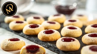 Das einfachste Engelsaugen Husarenkrapfen Rezept  Beste Weihnachtskekse selber backen [upl. by Susana]