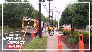 KJ Jacobs tracks Helenes impacts in the Charlotte area in the Chevy Storm Tracker [upl. by Timoteo]