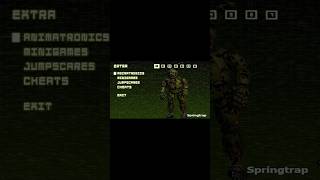 FNAF Five Nights at Freddys 3 menu minigames and cheats fnaf3 fnaf fivenightsatfreddys [upl. by Aras223]