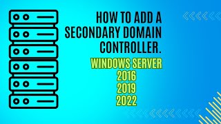 How to add a secondary Domain Controller  AD DS  DNS [upl. by Boykins566]