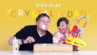 Crystal vs Dad  Kids Play  HiHo Kids [upl. by Bernadette188]