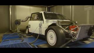 lancia delta s4 640HP on bapro dynamometer test bech [upl. by Derreg]