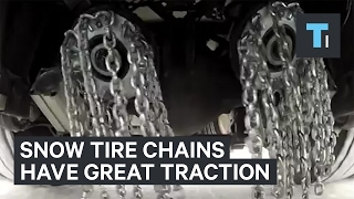 Automatic Snow Tires Throw Chains At Your Wheels [upl. by Ydniahs]