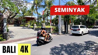 BALI INDONESIA 🇮🇩 4K Seminyak amp Petitenget — Walking Tour [upl. by Nnyla218]