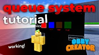 How to make a QUEUE SYSTEM in Obby Creator [upl. by Chamberlain293]