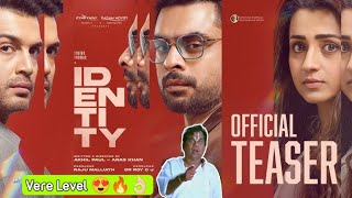 IDENTITY Teaser Reaction  Identity Teaser Review Tovino Thomas  Trishna krishan  malayalam [upl. by Map]