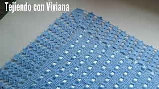 Orilla tejida a crochet para Sabanita o Manta [upl. by Moshell838]