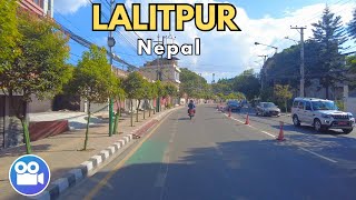 Lalitpur EMPTY City Drive on SATURDAY Sunny Cozy Day  Travel Nepal 2024 [upl. by Baal254]