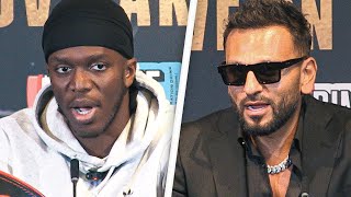 HEATED Ksi vs Joe Fournier FULL FIRST PRESS CONFERENCE • Misfits Boxing [upl. by Helge]