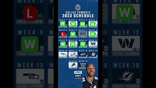 Unbiased Cowboys Schedule Prediction dc4l cowboysnation [upl. by Phineas]